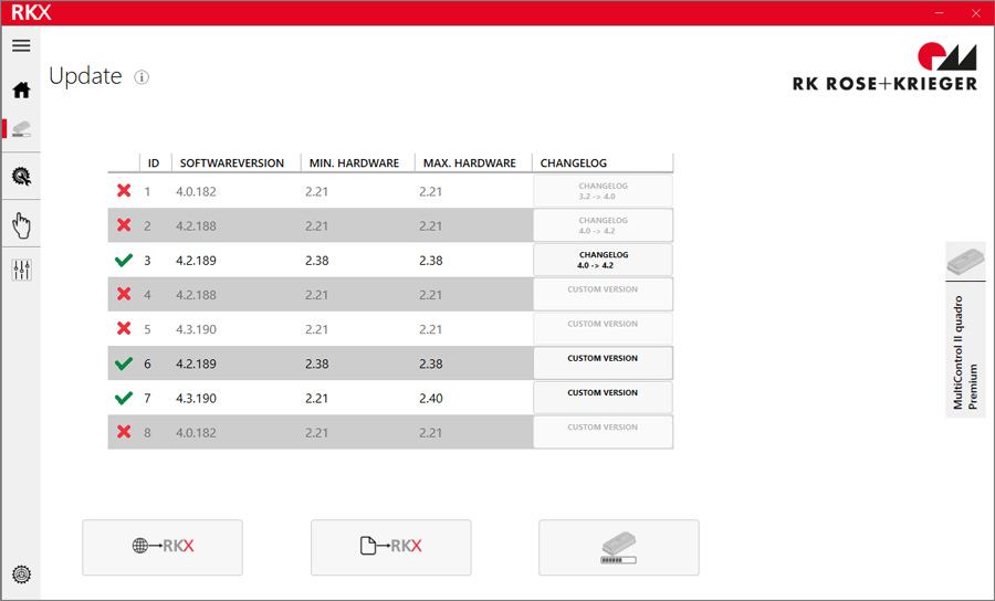 RKX software update van TechniekSpecialist